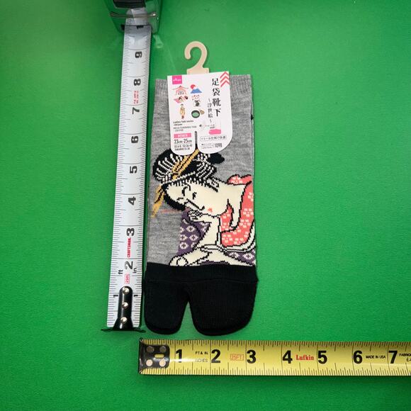 Tabi Gray Grey Socks Genmai Matcha Vintage Kimono Japan Baddie Maison Margiela - Picture 5 of 9